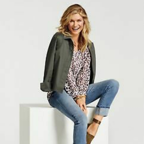CAbi Tops - CAbi Glamour Leopard Print Blouse